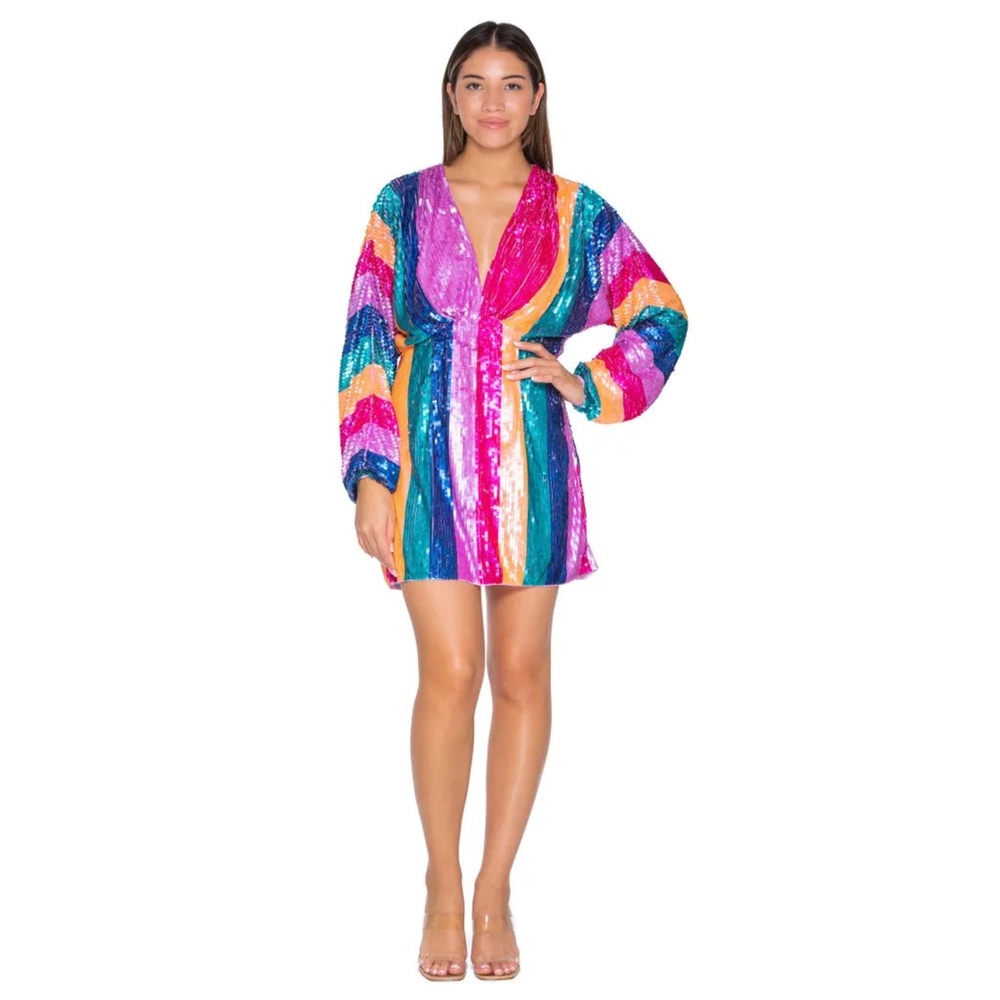 SMYM | Sequin Stripe Dress. - Picture 8 of 12